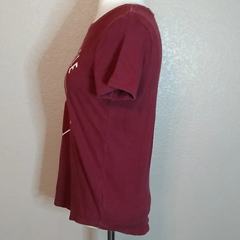 Old Navy, Girls Maroon XL, Short Sleeve Top
